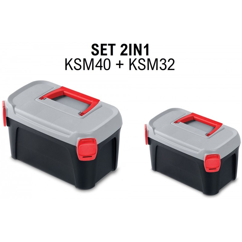 Kistenberg SMART Set 2v1 Werkzeugkoffer, KSMS40 38x23,4x22,5cm
