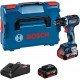 BOSCH GSR 18V-90 C Akku-Bohrschrauber, L-BOXX, GAL 18V-40, 2x Aku 5.0Ah 06019K6002