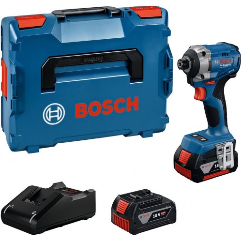 BOSCH GDR 18V-215 PROFESSIONAL Drehschlagschrauber, 2x GBA 4.0Ah, L-BOXX 06019N2002