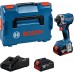 BOSCH GDR 18V-215 PROFESSIONAL Drehschlagschrauber, 2x GBA 4.0Ah, L-BOXX 06019N2002