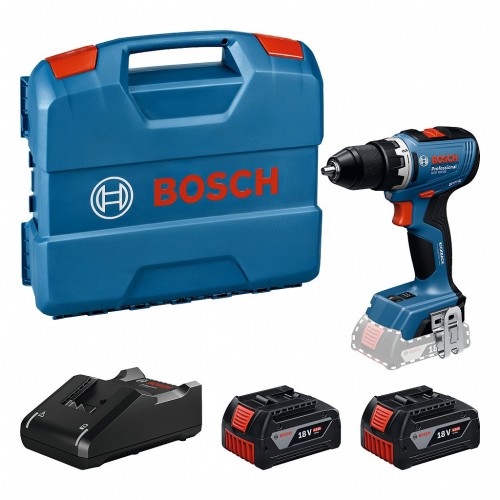 BOSCH GSR 18V-65 PROFESSIONAL Akku-Bohrschrauber, 2× GBA 4.0Ah, L-case 06019N3231