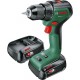 BOSCH UniversalDrill 18V-60 (2x 2,0Ah)+AL18V-20 Akku-Zweigang-Bohrschrauber 06039D7002