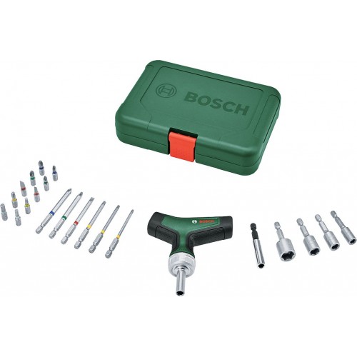 BOSCH T-Griff mit Ratsche – Set 1600A02Z9T