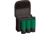 BOSCH PRO Impact Socket Set mit PET-Abdeckungen, 1/2", extra tief, 3-tlg. 2608003033