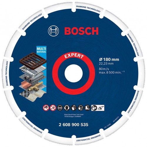 BOSCH EXPERT Diamond Metal Wheel Trennscheibe, 180 x 22,23 mm 2608900535