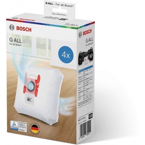 Bosch PowerProtect Staubsaugerbeutel Type G ALL (4 Stück) BBZ41FGALL