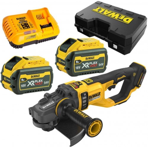 DeWALT DCG460X2-QW Akku-Winkelschleifer XR FlexVolt (230mm/54V/2x9,0Ah) Koffer