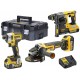 DeWALT DCK305P3T-QW Combo set DCH273N + DCG405 + DCF887 + DCB115 + (18V/3x5,0Ah) Tstak