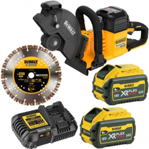 DeWALT DCS691X2-QW Akku-Trennschleifer FlexVolt (230mm/54V/2x9,0Ah)