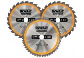 DeWALT DT1963-QZ Kreissaegeblatt-Set für Stationärsägen, 3-tlg