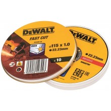 DeWALT DT3506-QZ 10 x Trennscheibe Edelstahl flach 115 x 1.0 mm