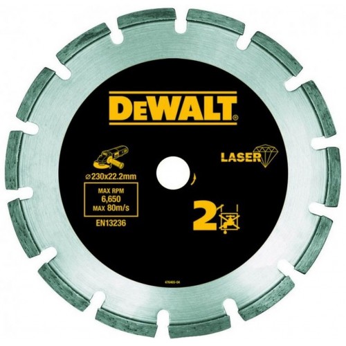 DeWALT DT3773-XJ Diamanttrennscheibe Laser HP 2, 230 mm