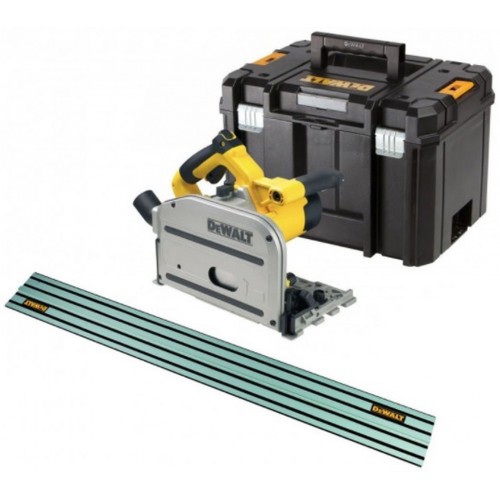 DeWALT DWS520KTR-QS Tauchkreissaegenset inkl Fuehrungsschien 1,5m (1300W/165mm) Tstak