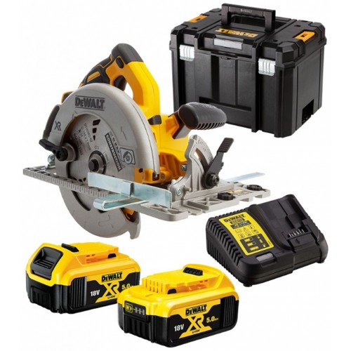 DeWALT DCS572P2-QW Akku-Handkreissaege 184mm XR 18V (2x5,0Ah) Tstak