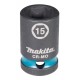 Makita E-16112 Steckschlüssel 1/2", Vierkant, IMPACT BLACK, 15mm