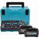 Makita 191U00-8 Starter Set Li-ion XGT40V 2xBL4040+1xDC40RB+Makpac