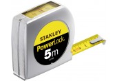 Stanley 0-33-932 PowerLock Rollbandmaß Kunststoff 5m mit Sichtfenster