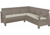 ALLIBERT CORFU RELAX Ecksofa, 190 x 190 x 79 cm, cappuccino/beige 17208435