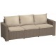 ALLIBERT CALIFORNIA 3-Sitzer Sofa 199 x 68 x 72 cm, Rattan-Optik, cappuccino/sand 17196779