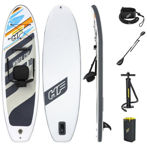 BESTWAY Hydro-Force White Cap Convertible Paddleboard Set 65341