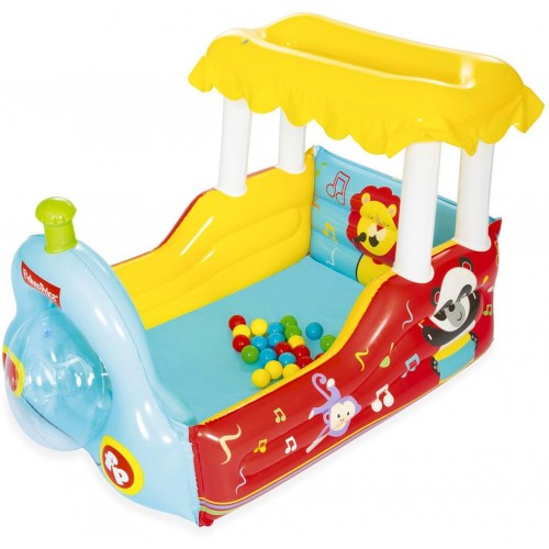 BESTWAY Fisher-Price Dampflok Bällebad 132 x 94 x 89 cm 93537