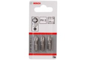 BOSCH Schrauber­bit Extra-Hart, PH 2, 25 mm, 3er-Pack 2607001511