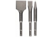 Bosch Kurzmeißel-Set SDS-plus, 3-teilig, 140, 140 x 20,140 x 40 mm