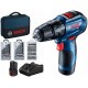 BOSCH GSB 12V-30 PROFESSIONAL Akku-Schlagbohrmaschine mit Zubehör 12V 2x2.0Ah 06019G9101