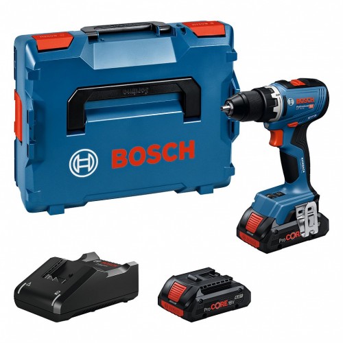 BOSCH GSR 18V-65 PROFESSIONAL Akku-Bohrschrauber, 2× ProCORE 4.0Ah, L-Boxx 06019N3206