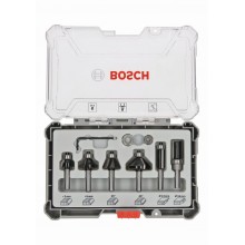 BOSCH 6-teiliges Rand- und Kantenfräser-Set, 6-mm-Schaft 2607017468