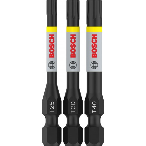 BOSCH PRO Torx Impact Bit Set, T25, T30, T40, 55 mm, 3-tlg. 2608521U55