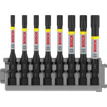 BOSCH PRO Torx Impact Bit Set, T15; T20(x2); T25(x2); T30(x2); T40, 55 mm, 8-tlg.