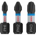 BOSCH PRO PH Impact Bit, PH1 x 25, PH2 x 25, PH3 x 25 mm, 3-tlg. 2608522470