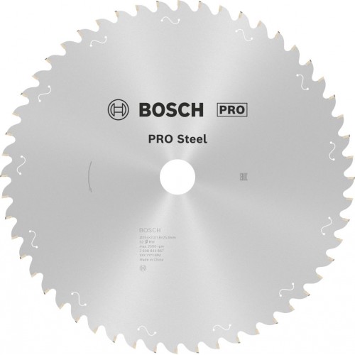 BOSCH PRO Steel Sägeblatt Kreissägeblatt für Kreissägen, Netz- / kabelgebunden, T52