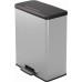 CURVER DECO BIN 65L Treteimer 48,6 x 31,6 x 61,5 cm silber 01128-C70