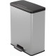 CURVER DECO BIN 65L Treteimer 48,6 x 31,6 x 61,5 cm silber 01128-C70