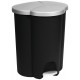 CURVER TRIO PEDAL BIN 40L Treteimer 47,8 x 39,4 x 59,2 cm schwarz 03942-26