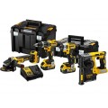 DeWALT DCK422P3T Kombo pack DCD796+DCH273+DCF887+DCG405+3 x 5,0 Ah+DCB1104