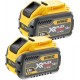 DeWALT DCB547X2-XJ Akku XR FlexVolt XR (2x3,0Ah/9,0Ah/54V/18V)