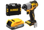 DeWALT DCF840E1T-XJ Akku-Schlagschrauber 1/4" (192Nm/18V/1x1,7Ah PowerStack) Tstak