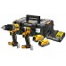 DeWALT DCK2050E2T-QW Akku-Combo-Set 18V (2x1,7Ah Powerstack) Tstak