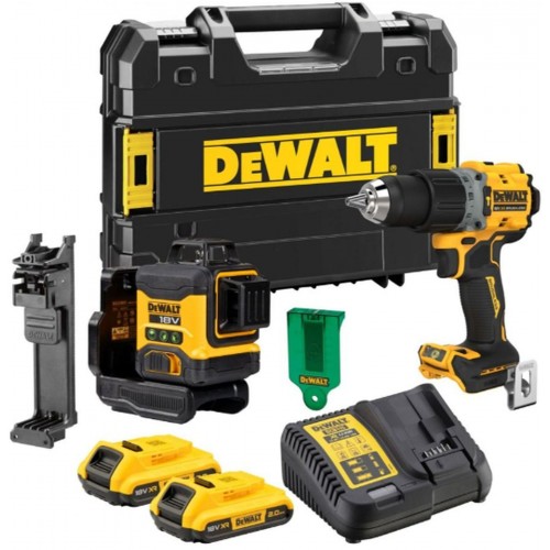 DeWALT DCK2095D2T-QW Akkusatz (DCLE34031N + DCD805 + DCB115 + 2xDCB183) Koffer Tstak