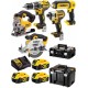 DeWALT DCK551P3T Combo set DCD796+DCF887+DCS391+DCS331+DCL050 (18V/3x5,0Ah)2xTstak