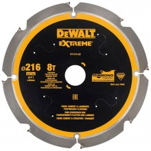 DeWALT DT1473-QZ Faserzement-Sägeblatt 216 x 30 mm 8Z