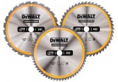 DeWALT DT1964-QZ Set mit 3 Sägeblättern 305 x 30 mm T24 / 48/60