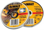 DeWALT DT42335TZ-QZ Trennscheibe Edelstahl flach 115 mm x 1.2 mm 10 Stück/Dose