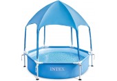 INTEX Pool mit Überdachung und Metallrahmen, 1,83 x 0,38 m, 28209NP