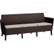 KETER SALEMO 3-Sitzer Sofa, 187 x 67 x 76 cm, braun/beige 17209039