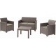 KETER ELODIE 2 SEATER Lounge-Set 4-tlg., cappuccino/sand 17209485