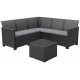 KETER ELODIE CORNER 5 SEATER Ecksofa-Set, graphit/grau 17210776